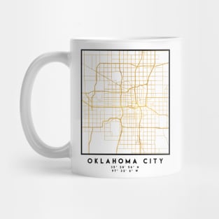 OKLAHOMA CITY STREET MAP ART Mug